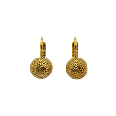 BOUCLES D'OREILLES CAROLE PLAQUÉ OR 24K